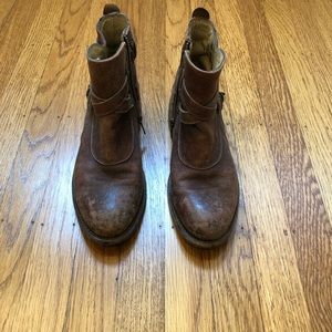 Frye Jaden Cross Strap Motorcycle Boot